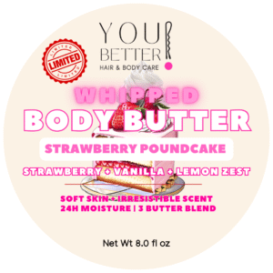 Shea Butter. Cocoa Butter. Mango Butter. Whipped Body Butter