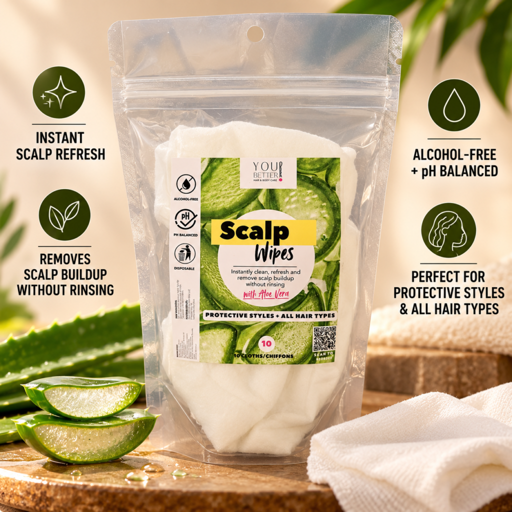 Scalp Wipes with Aloe Vera